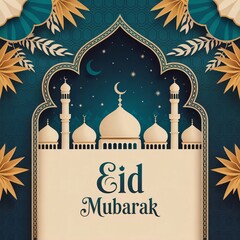Eid al-Adha Mubarak Flyer Template – Islamic Festival Celebration Design for Qurbani, Eid ul adha poster, 2025