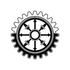 Industrial Engine Gear Emblem – Precision and Power in Motion