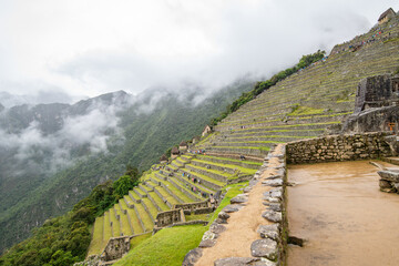 Macchu Picchu, Peru on a rainy day