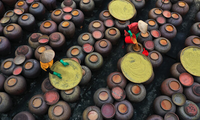 Fermentation process of soy sauce 