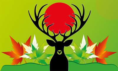 Deer Head Vector Illustrations Design
