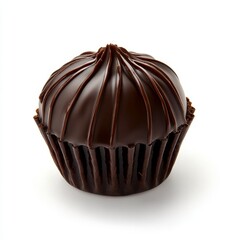 Obraz premium Dark chocolate truffle