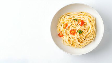 Creamy Spaghetti With Cherry Tomatoes And Parsley