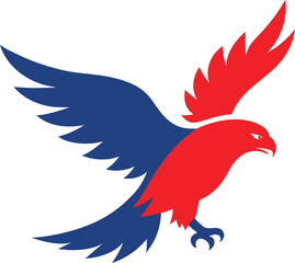 Obraz premium vector illustration of an eagle