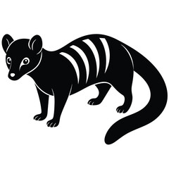 Fototapeta premium African civet vector sihouette animal