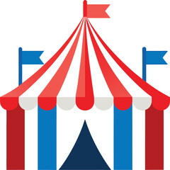 circus tent vector illustration