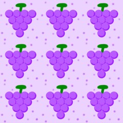 seamless pattern with grapes