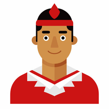 a tongan man in a traditional ta ovala at a royal 