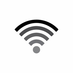 Wi-Fi Icon Wireless Signal Vector Symbol on White

