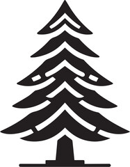 Obraz premium Christmas tree vector isolated on white background