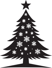 Christmas tree vector isolated on white background