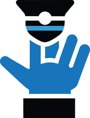 vector illustration of a man with hat