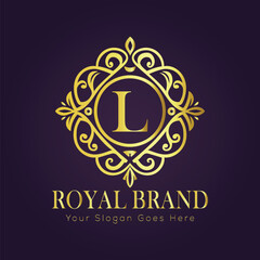 luxury gold logo concept