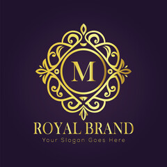 luxury gold logo concept