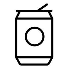 Soda can icon vector illustration.
