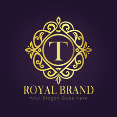 luxury gold logo concept