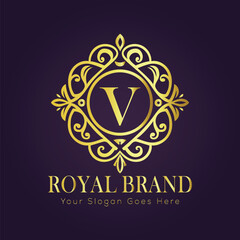 luxury gold logo concept