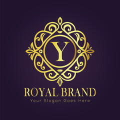 luxury gold logo concept