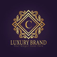 luxury gold logo concept