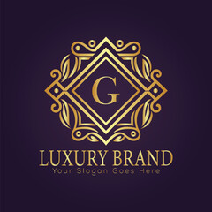 luxury gold logo concept