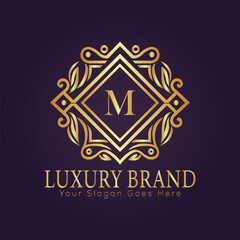 luxury gold logo concept