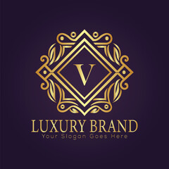 luxury gold logo concept