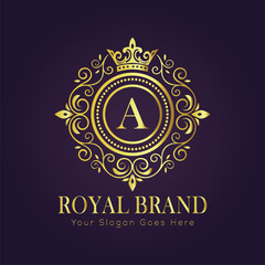 luxury gold logo concept