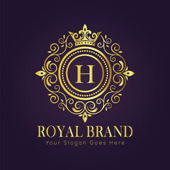 luxury gold logo concept