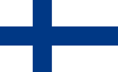 Obraz premium Finland flag design. Finland national flag Vector illustration. Finland official color flag design.