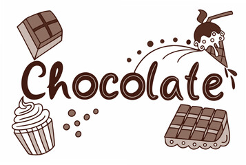 set of chocolate candies