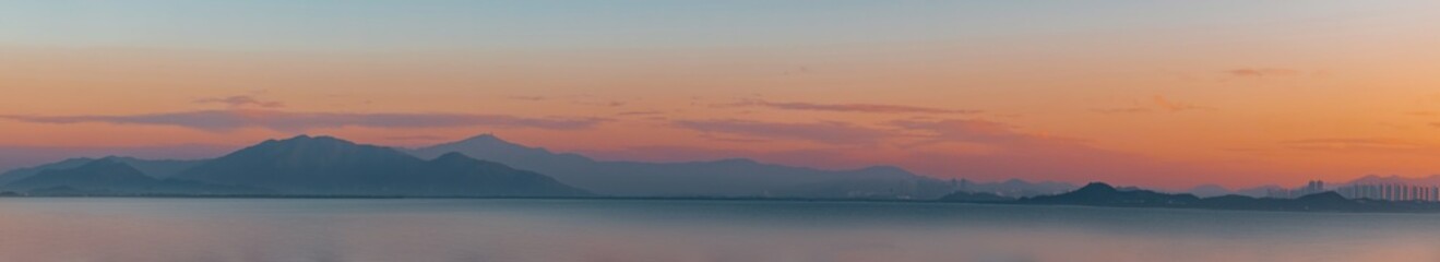 Sunrise over the Misty Mountains