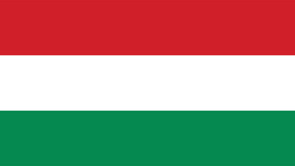 Hungary flag design. Hungary national flag Vector illustration. Hungary official color flag design. © Neelrong
