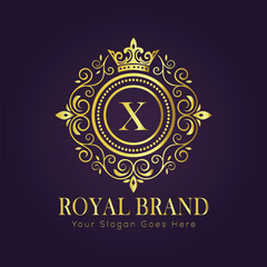 luxury gold logo concept