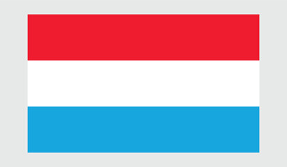 Fototapeta premium Illustration of the Luxembourg Flag. Flag of Luxembourg Detailed National Symbol of Patriotism and Freedom.