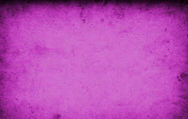 features a bright magenta halftone texture with a faded white center and vibrant orange splatters around the edges. It gives a pop-art or comic-style effect with a playful, energetic vibe.