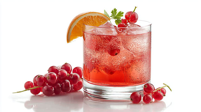 Chilled ruby red elixir with citrus and berries