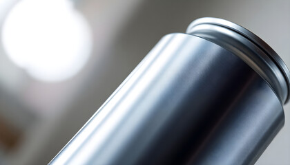 Naklejka premium close up of a metal object with a blurry background