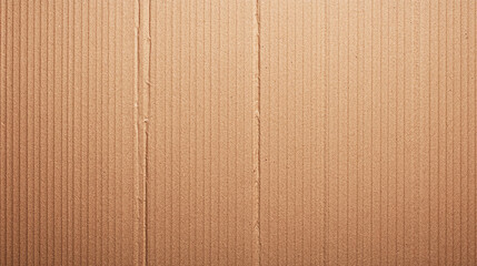 Fototapeta premium Textured surface of cardboard sheet with distinct vertical lines and natural hue, showcasing its unique design and material quality