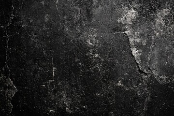 Obraz premium Grunge Wall Texture in Black and White, Distressed Rough Surface, Concrete Look