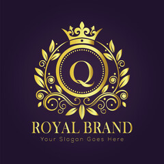 luxury gold logo concept