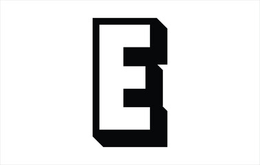 Obraz premium Elegant Letter E logo Vector Template Initial Letter E Logo Design. Creative And Modern E logo