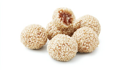 Delicious sesame balls with sweet filling.