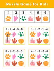 Draw Lines According to the Numbers. Puzzle Game for Children. Preschool Worksheet Activity for Kids. Educational Game.	