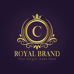 luxury gold logo concept
