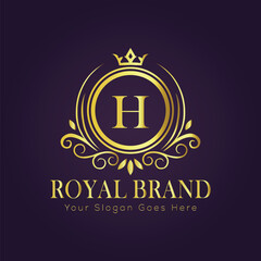 luxury gold logo concept