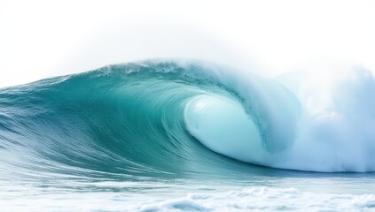 Fototapeta premium Barrel Wave: Ocean Turquoise Water Breaking