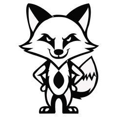 Fox vector art design