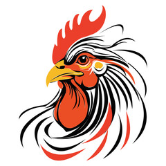 Cockerel vector art design
