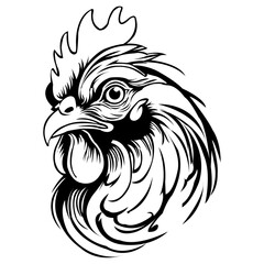 Cockerel vector art design