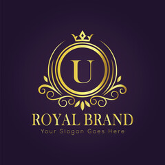 luxury gold logo concept
